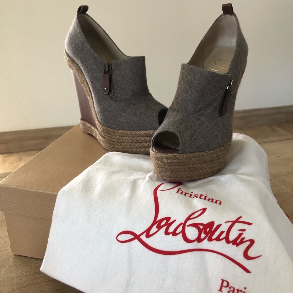 Flannel bootie espadrilles